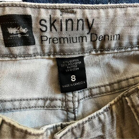 Mossimo Womens Gray Skinny Premium Denim Jeans Size 8 Basic Simple Casual Staple - Picture 5 of 6